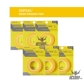 DSPIAE MT Washi Masking Tape 18M 2-20mm MT Washi Masking Tape (Set of 6) Masking