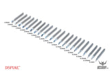 Dspiae Pb 0.1Mm~3.0Mm Tungsten Steel Push Broach (Chisel) Shank Dia: 3.175Mm