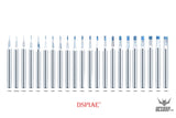 Dspiae Pb 0.1Mm~3.0Mm Tungsten Steel Push Broach (Chisel) Shank Dia: 3.175Mm