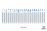 Dspiae Pb 0.1Mm~3.0Mm Tungsten Steel Push Broach (Chisel) Shank Dia: 3.175Mm