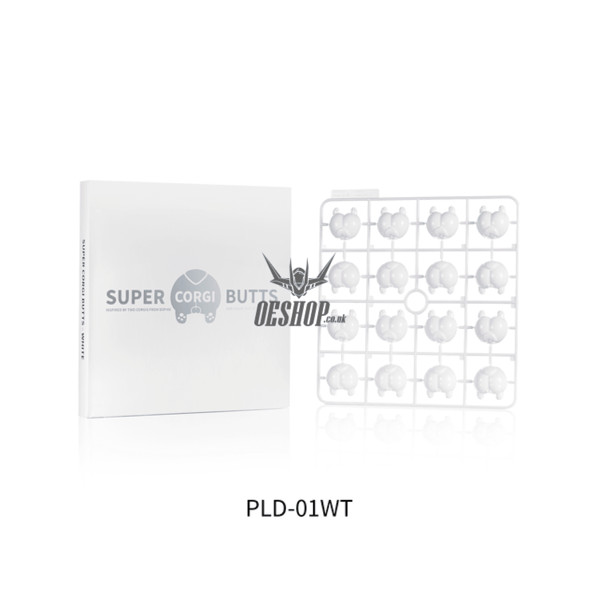Dspiae Pld Super Corgi Butt Color Testing Piece Pld-01Wt White