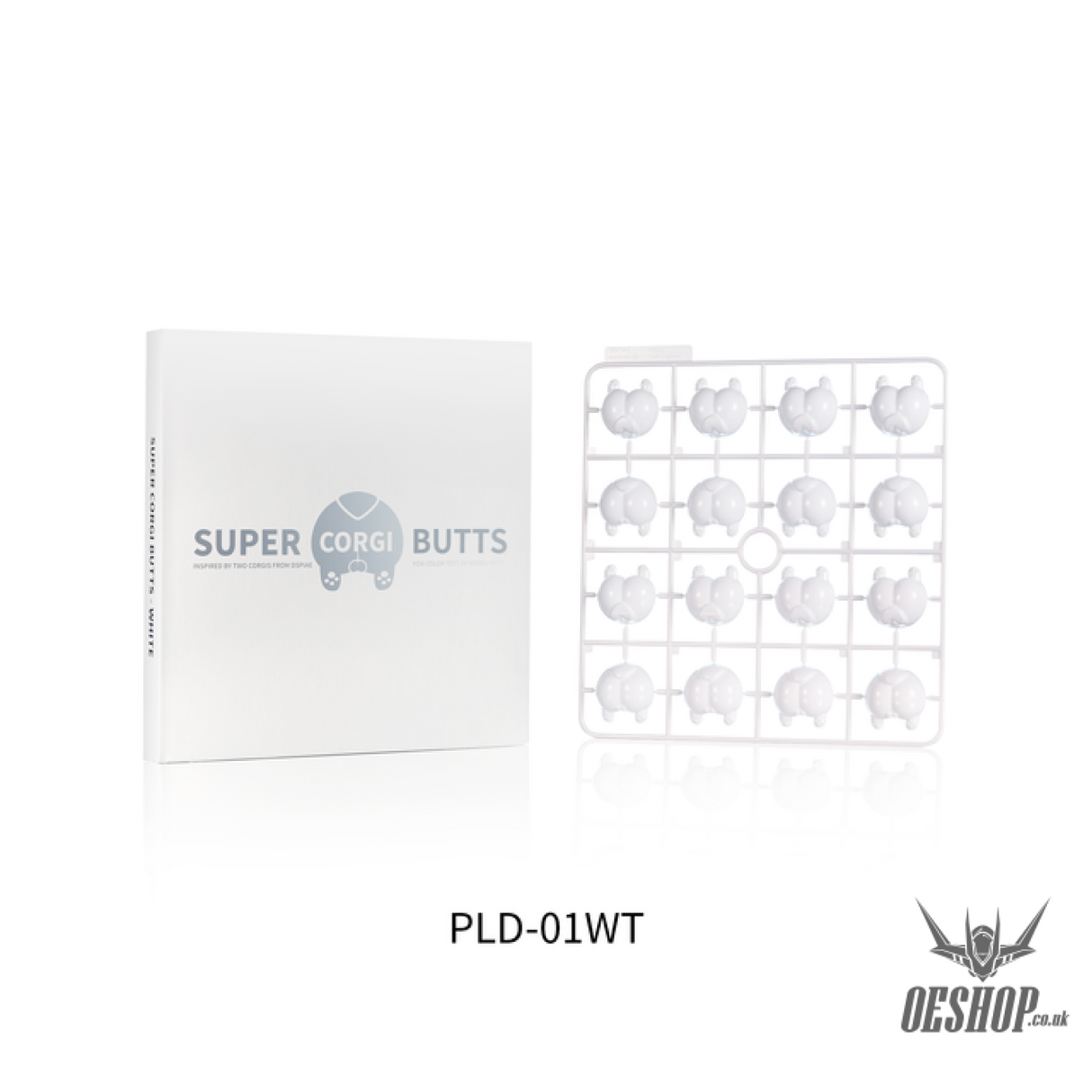 Dspiae Pld Super Corgi Butt Color Testing Piece Pld-01Wt White