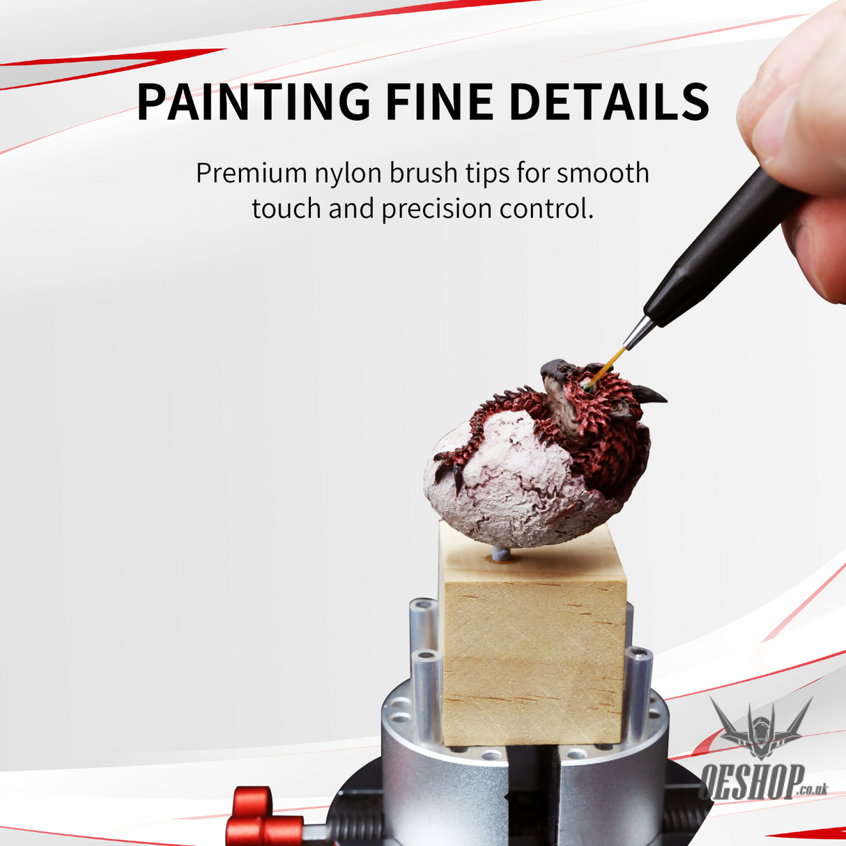 Dspiae Pt-Pl/Pt-Fb/Pt-Tb Phoenix Plume Panel Line Marker Handle/Fine Detailing Brush Handle/Broad