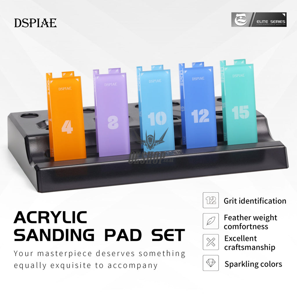 DSPIAE PT-SP Acrylic Sanding Pad PT-SP (Set of 7) Sanding Tools