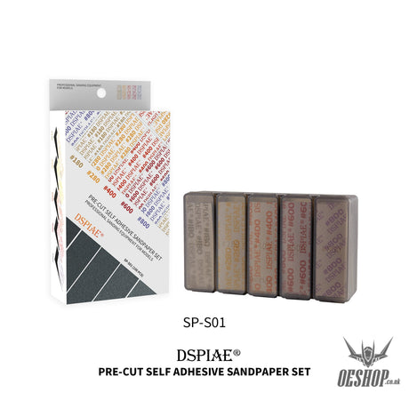DSPIAE SP-S01 Pre-cut adhesive sandpaper set 180-800 mesh (100 pieces) DSPIAE 12.99 OEShop