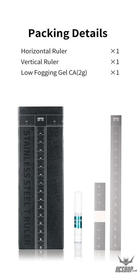 DSPIAE SST-01 Stainless steel T Ruler DSPIAE 5.99 OEShop