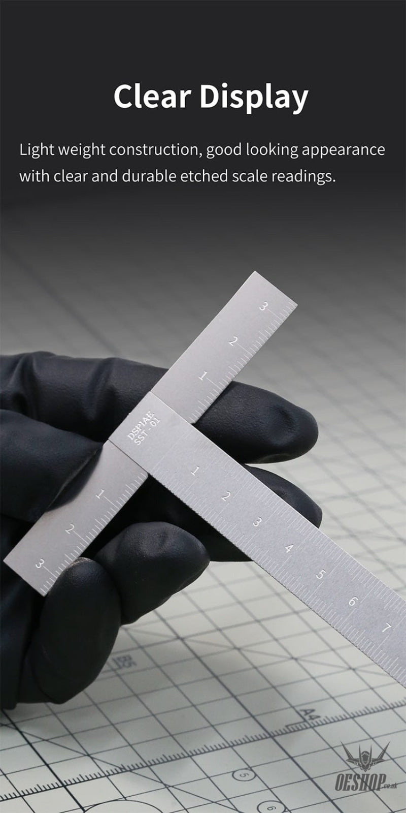 DSPIAE SST-01 Stainless steel T Ruler DSPIAE 5.99 OEShop
