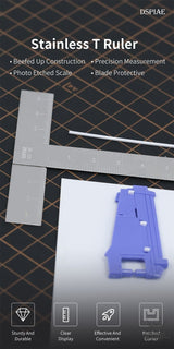 DSPIAE SST-01 Stainless steel T Ruler DSPIAE 5.99 OEShop