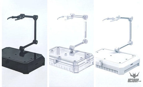 DSPIAE UMS-01 General Purpose Model Display Stand UMS-01 (Write + Black + Clear) (Set Of 3) Model Kits Accessories