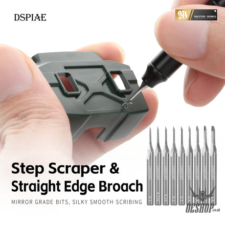DSPIAE ZPB Straight Edge Broach & GS Step Scraper