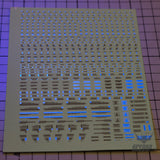 Evo Rb01 Rb02 Nc05 1/100 General Uv Fluorescent Evolution Studio Decals Rb01-3 Blue-Darkgray