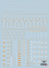Evo Rb01 Rb02 Nc05 1/100 General Uv Fluorescent Evolution Studio Decals Rb02-3 Orange-White