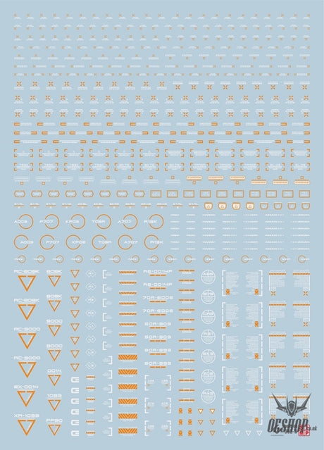 Evo Rb01 Rb02 Nc05 1/100 General Uv Fluorescent Evolution Studio Decals Rb02-3 Orange-White