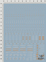 Evo Rb01 Rb02 Nc05 1/100 General Uv Fluorescent Evolution Studio Decals Rb01-4 Orange-White