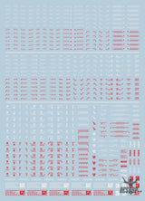 Evo Rb01 Rb02 Nc05 1/100 General Uv Fluorescent Evolution Studio Decals Nc05-5 Red&white