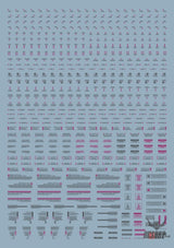 Evo 1/100 General Uv Fluorescent Rb01 Evolution Studio Decals Rb01-6 Purple/dark Gray