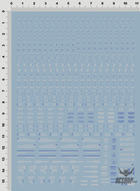 Evo Rb01 Rb02 Nc05 1/100 General Uv Fluorescent Evolution Studio Decals Rb01-1 Blue-White