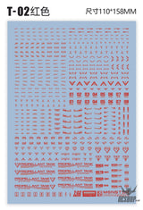 Evo 1/100 Monster Series Ultra High Definition Universal General Decals Evolution Studio