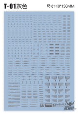 Evo 1/100 Monster Series Ultra High Definition Universal General Decals Evolution Studio T01 -