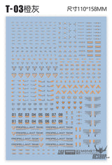 Evo 1/100 Monster Series Ultra High Definition Universal General Decals Evolution Studio T03 -