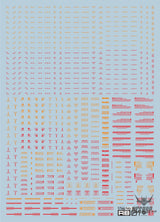 Evo Rb01 Rb02 Nc06 1/144 General Uv Fluorescent Evolution Studio Decals Rb01-5S Red&orange