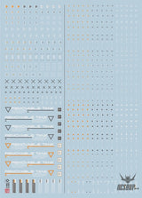 Evo Rb01 Rb02 Nc06 1/144 General Uv Fluorescent Evolution Studio Decals Nc06-Ws Orange+Gray(White)