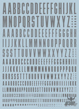 Evo - Cnda Cndn Letters Numbers Evolution Studio Decals Cnda-G (Dark Gray)