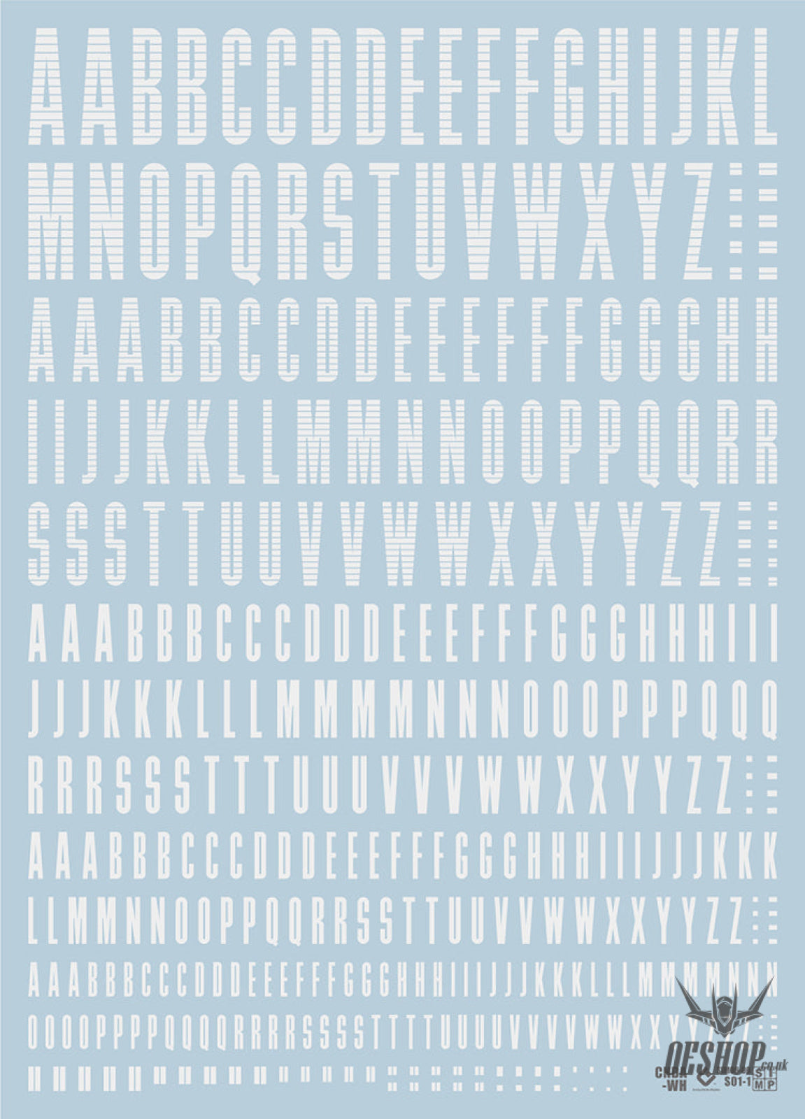 Evo - Cnda Cndn Letters Numbers Evolution Studio Decals Cnda-W (White) (Uv)
