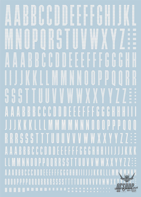Evo - Cnda Cndn Letters Numbers Evolution Studio Decals Cnda-W (White) (Uv)