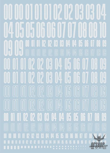 Evo - Cnda Cndn Letters Numbers Evolution Studio Decals Cndn-W (White) (Uv)