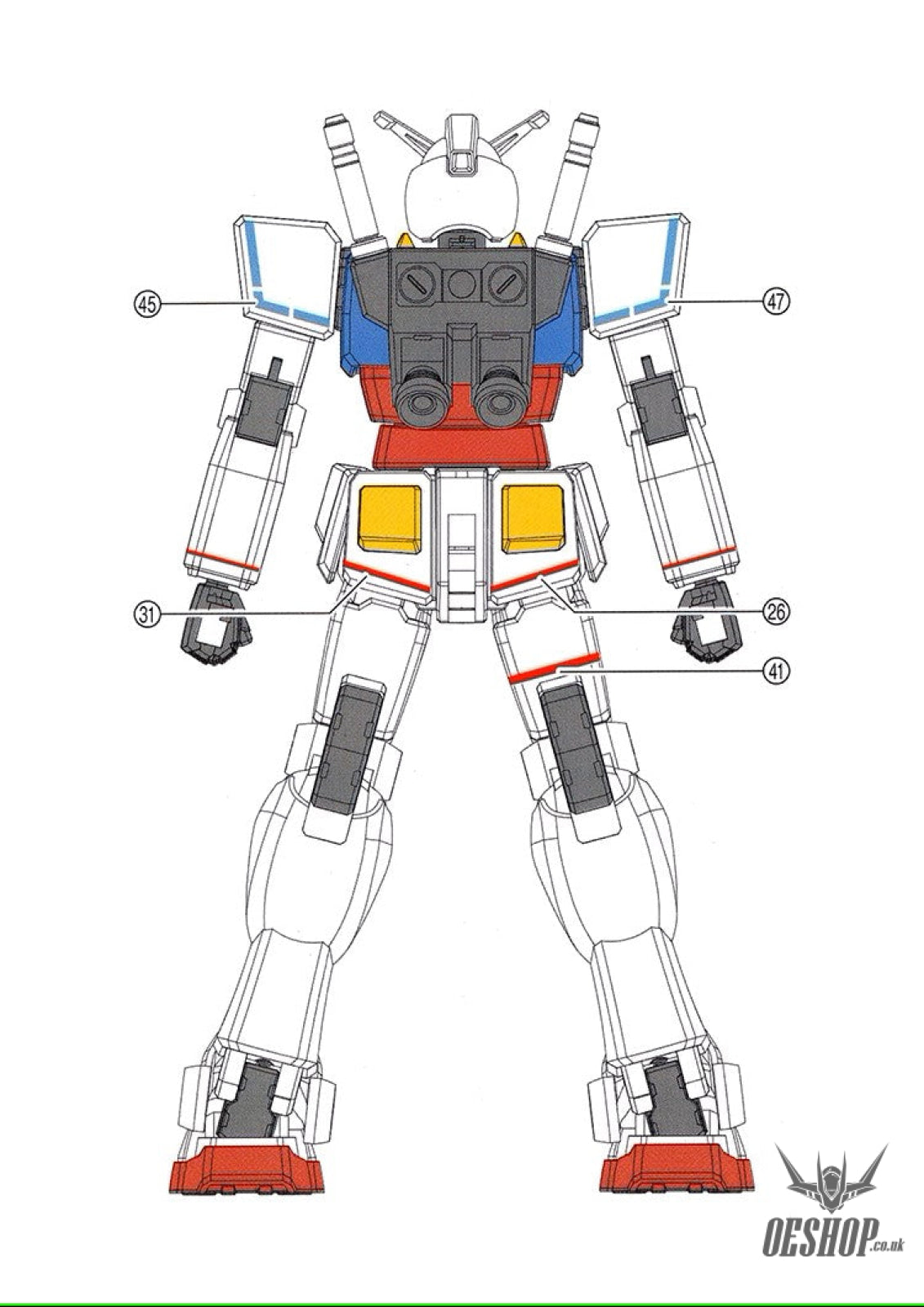 Evo E-Eg01 Eg Rx-78-2 Gundam Uv Evolution Studio Decals