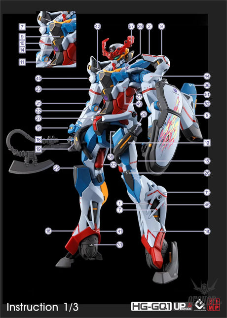 EVO - E-HG GQ-1 (UV) HG GQuuuuuuX Evolution Studio Decals - Decals