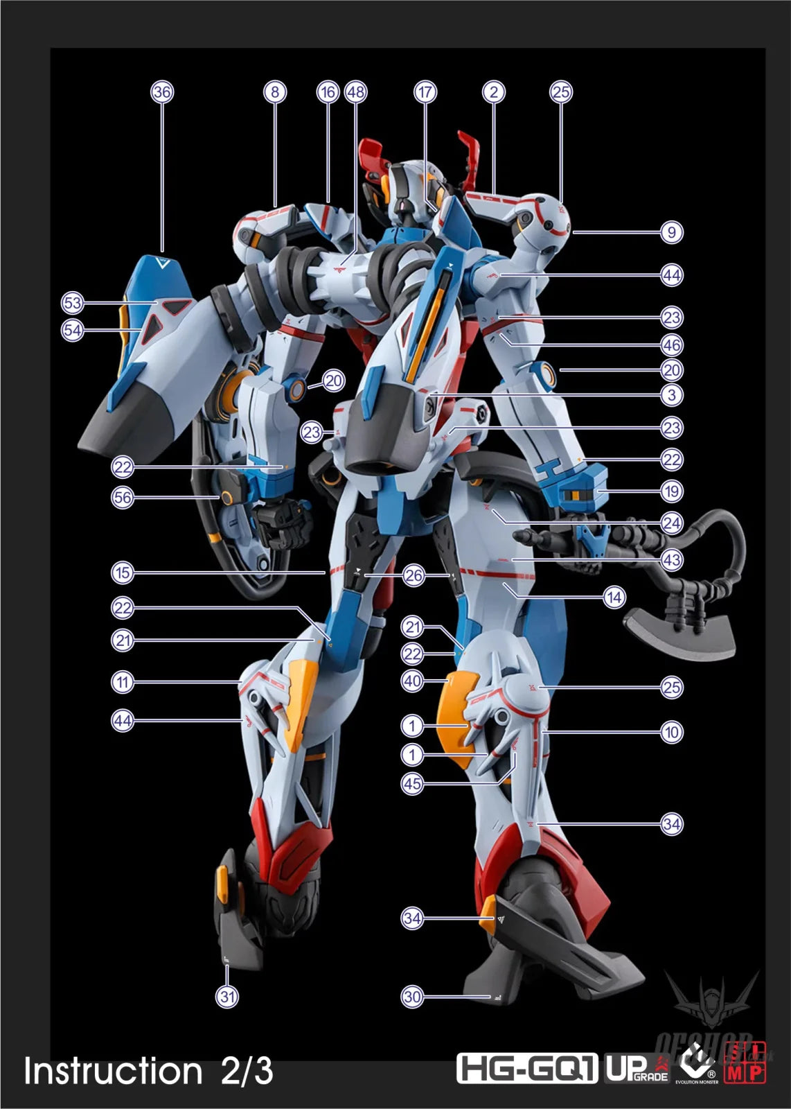 EVO - E-HG GQ-1 (UV) HG GQuuuuuuX Evolution Studio Decals - Decals