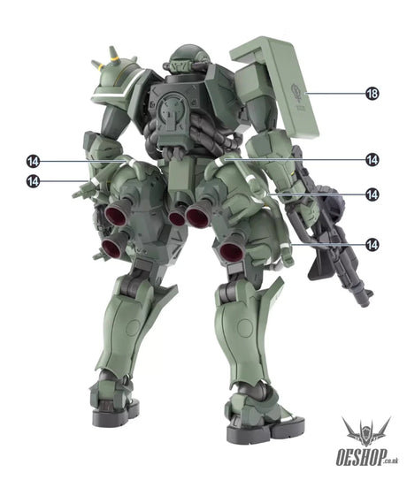 EVO - E-HG GQ-2 (UV) HG GQuuuuuuX ZAKU (Collection) Evolution Studio Decals - Decals
