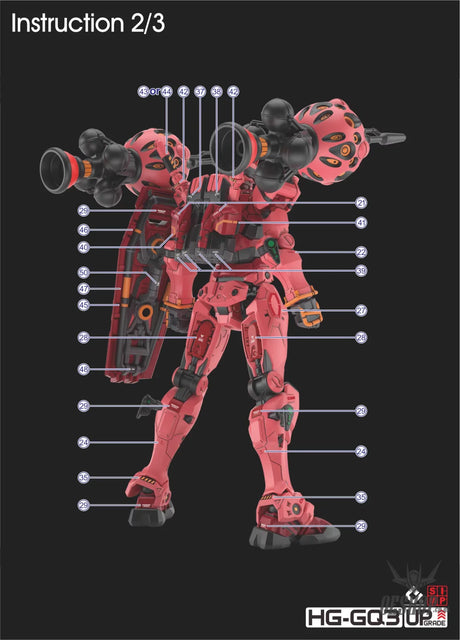 EVO - E-HG GQ-3 (UV) HG GQuuuuuuX Red Gundam & White Gundam Evolution Studio Decals - Decals