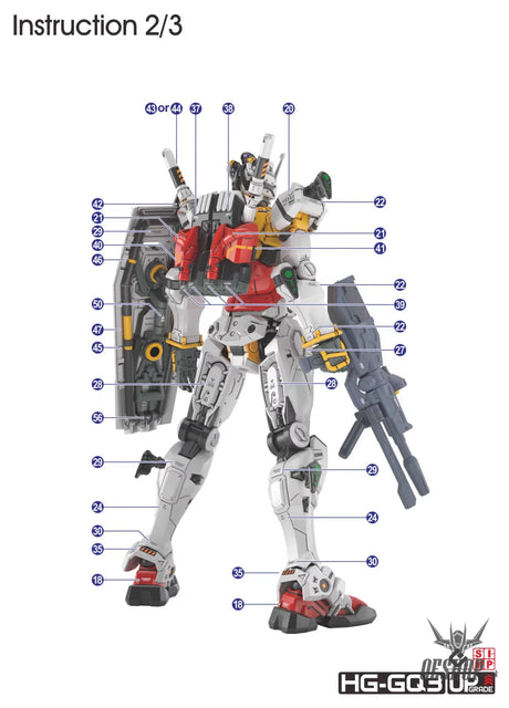 EVO - E-HG GQ-3 (UV) HG GQuuuuuuX Red Gundam & White Gundam Evolution Studio Decals - Decals