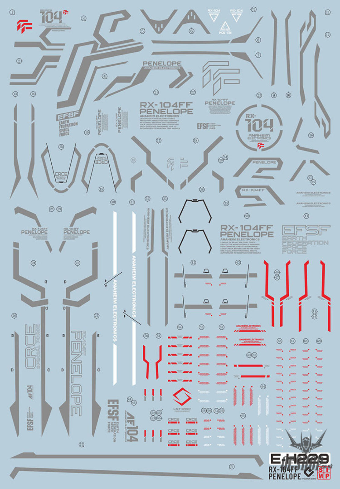 Evo - E-Hg229 (Uv) Hg Penelope Evolution Studio Decals