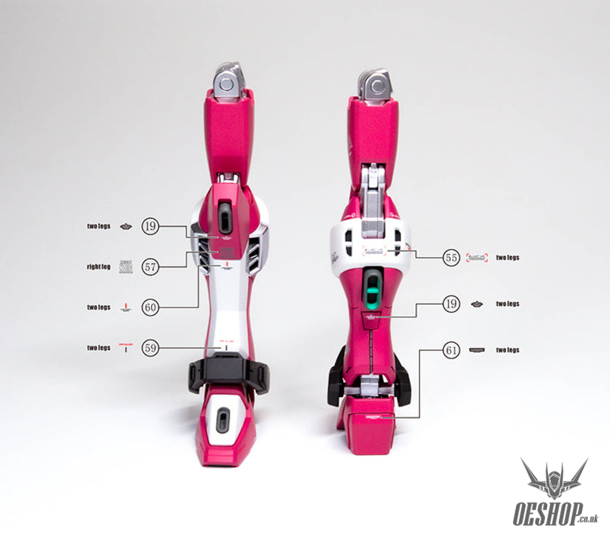 Evo - E-Hg231 (Uv) Hg Infinite Justice Gundam Evolution Studio Decals