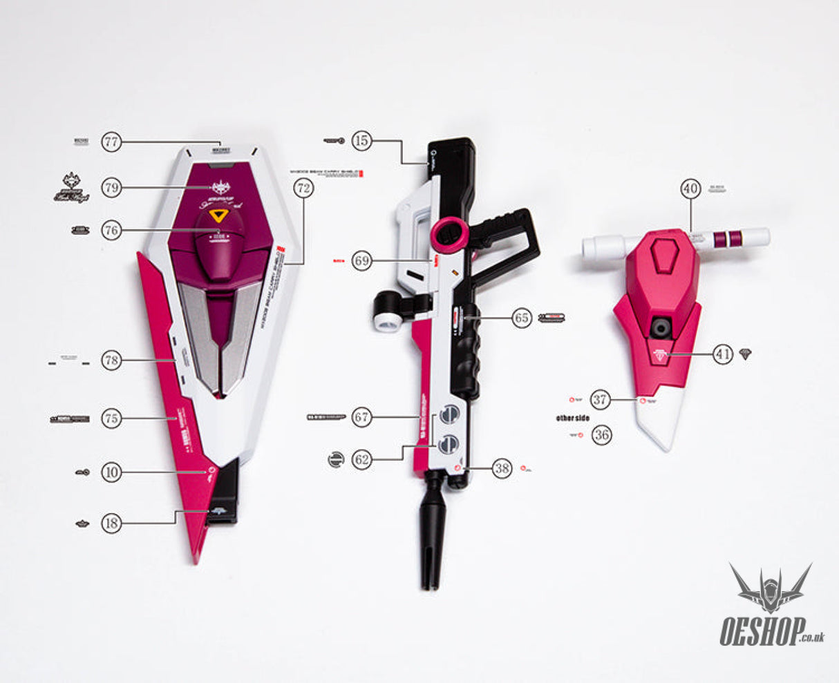 Evo - E-Hg231 (Uv) Hg Infinite Justice Gundam Evolution Studio Decals