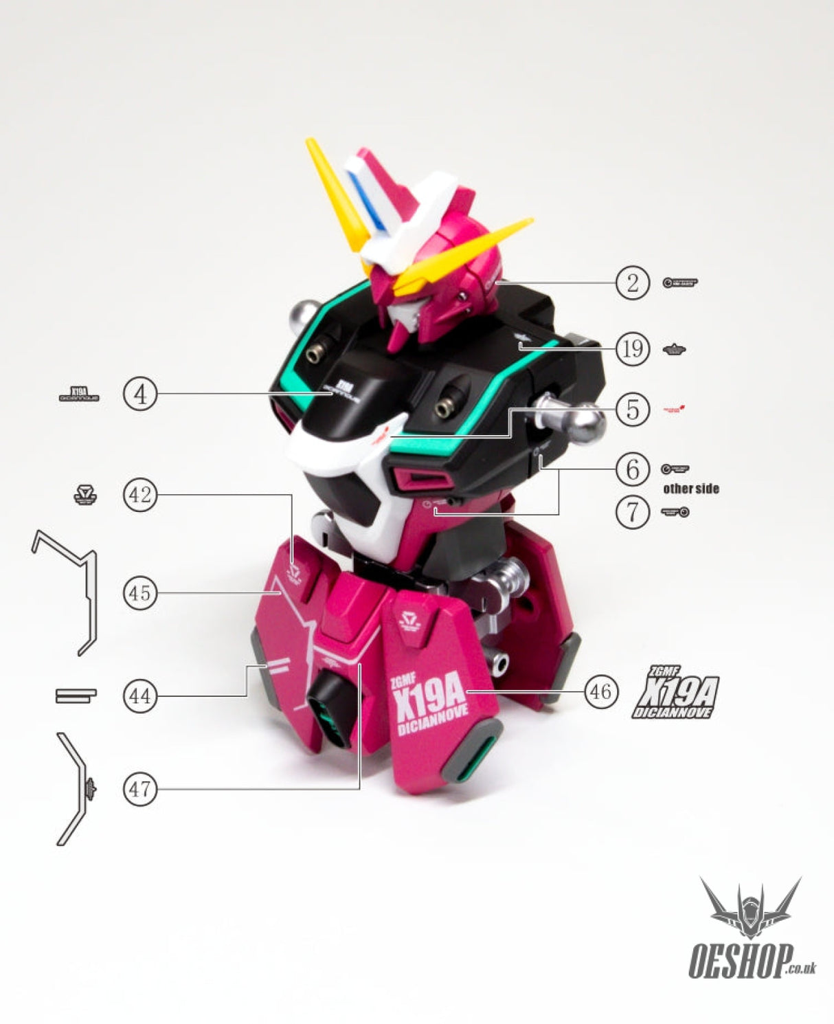 Evo - E-Hg231 (Uv) Hg Infinite Justice Gundam Evolution Studio Decals