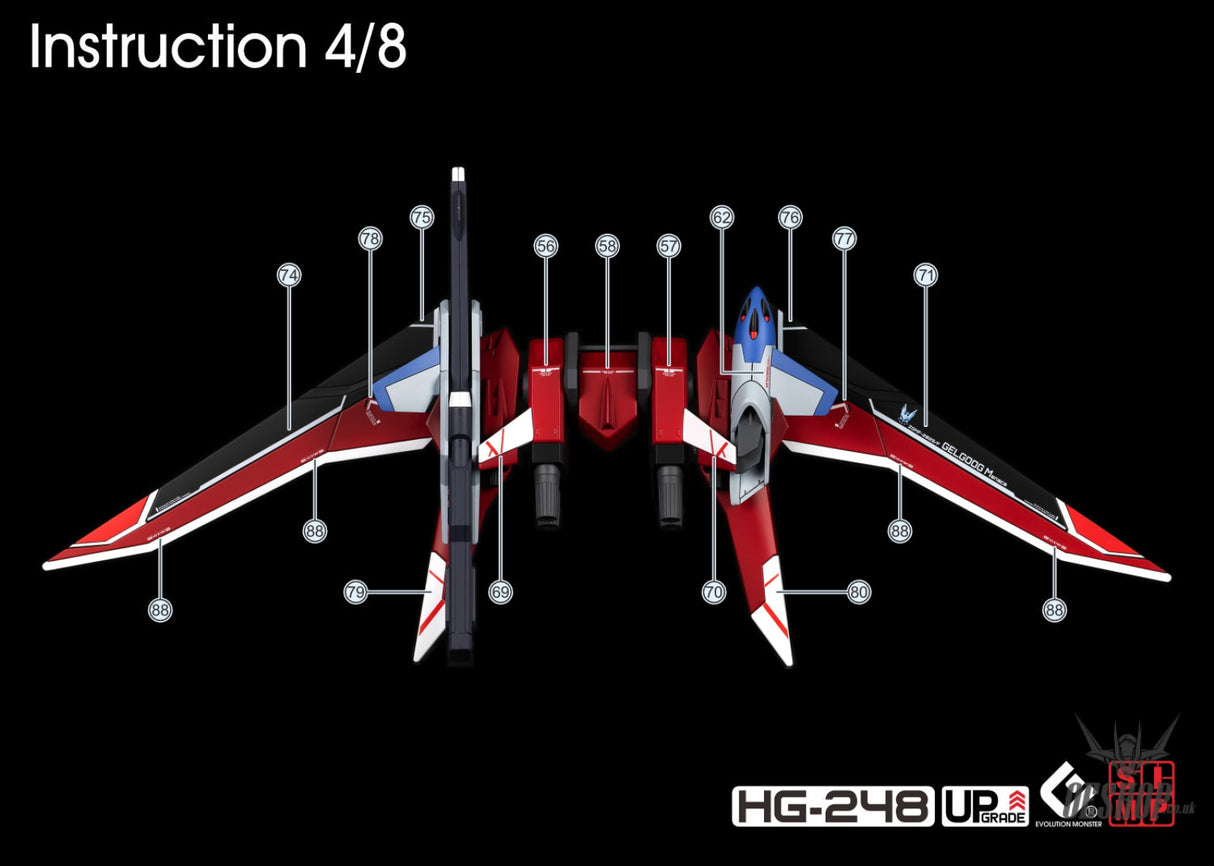 EVO - E-HG248 (UV) HG Gelgoog Menace Gundam Evolution Studio Decal Decals