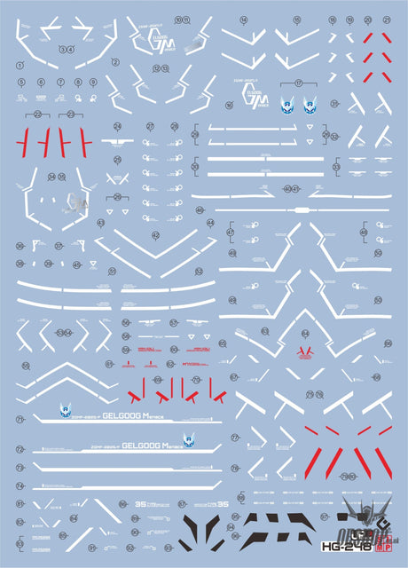 EVO - E-HG248 (UV) HG Gelgoog Menace Gundam Evolution Studio Decal Decals