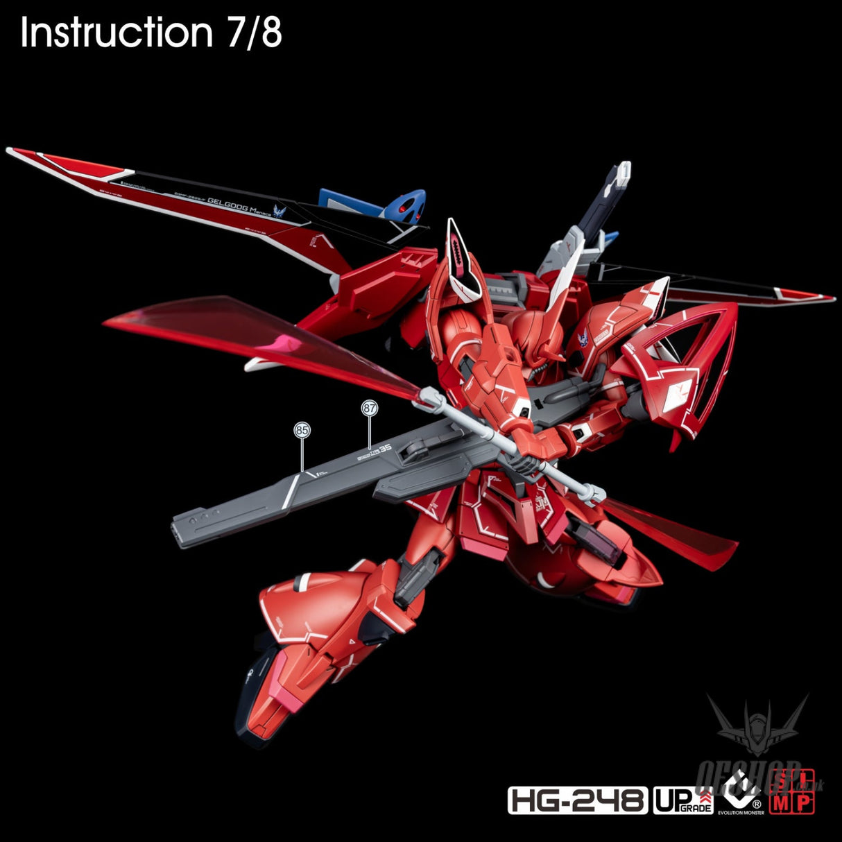 EVO - E-HG248 (UV) HG Gelgoog Menace Gundam Evolution Studio Decal Decals