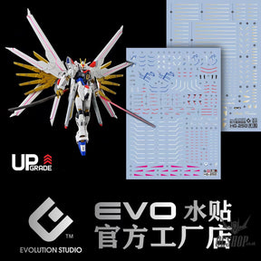 EVO - E-HG250 (UV) HG Mighty Strike Freedom Gundam Evolution Studio Decal Decals