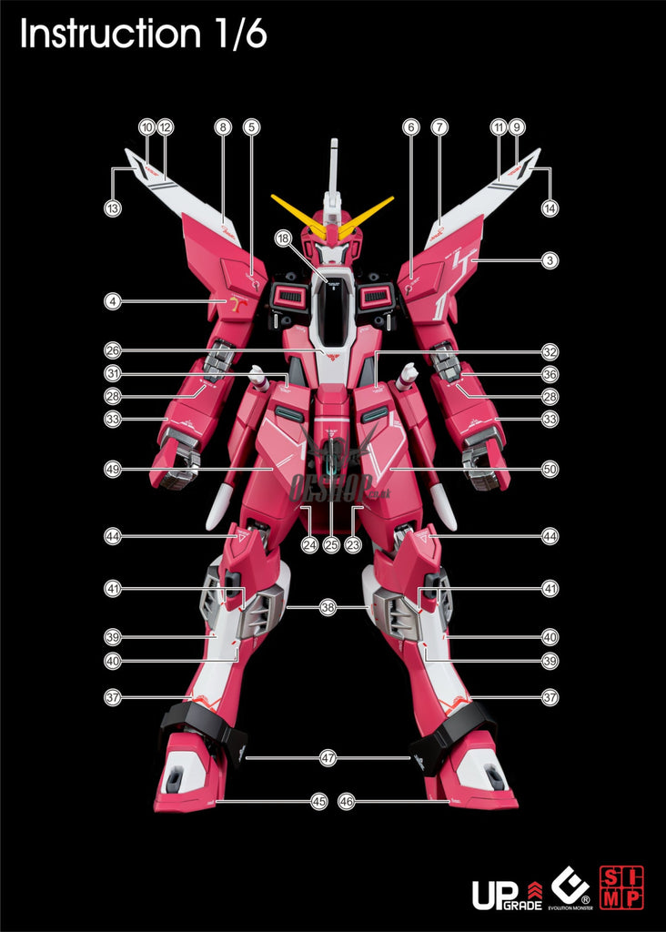 EVO - E-HG251 (UV) HG Infinite Justice Gundam Type Ⅱ Evolution Studio Decal Decals