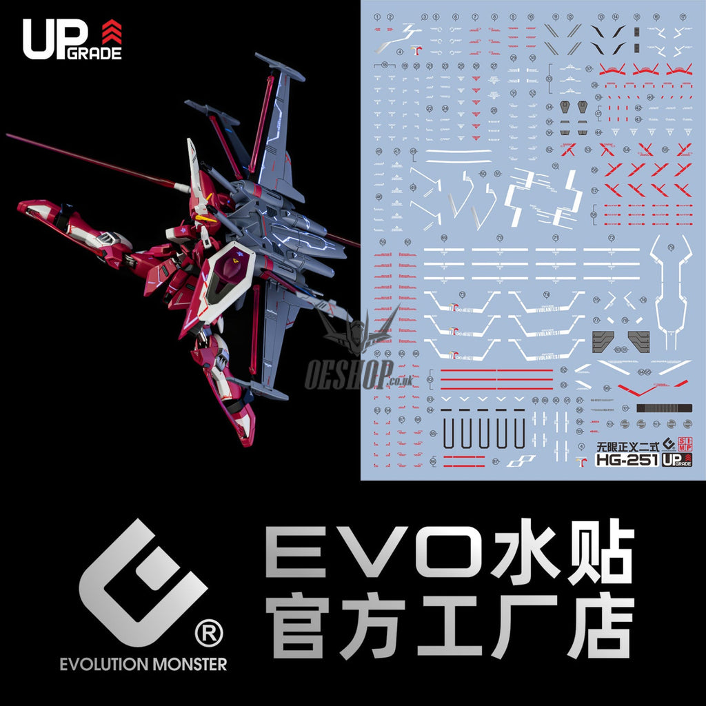 EVO - E-HG251 (UV) HG Infinite Justice Gundam Type Ⅱ Evolution Studio Decal Decals