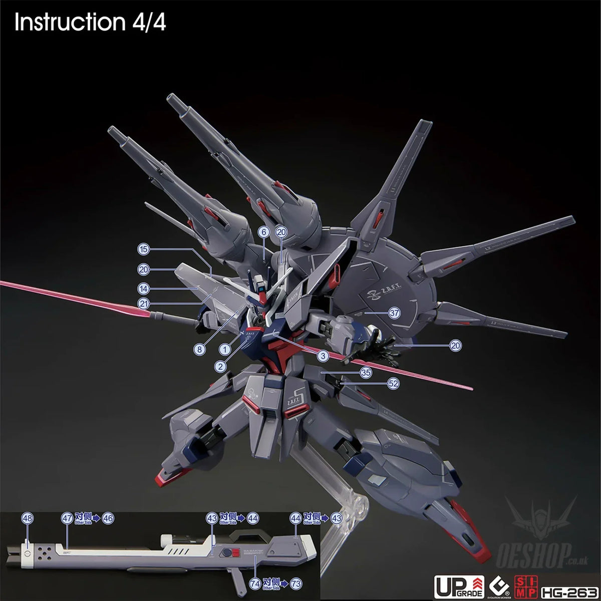 EVO - E-HG263 (UV) HG Legend Gundam Evolution Studio Decal - Decals