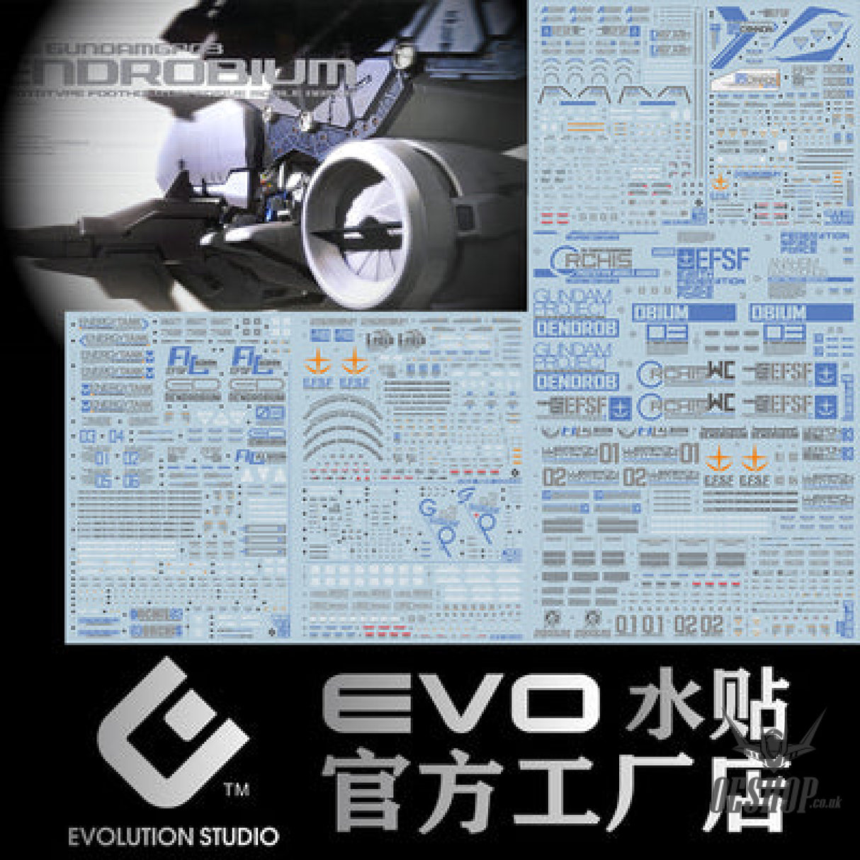 Evo - E-Hg28 (Uv) Hg Gp03D Dendrobium Evolution Studio Decals