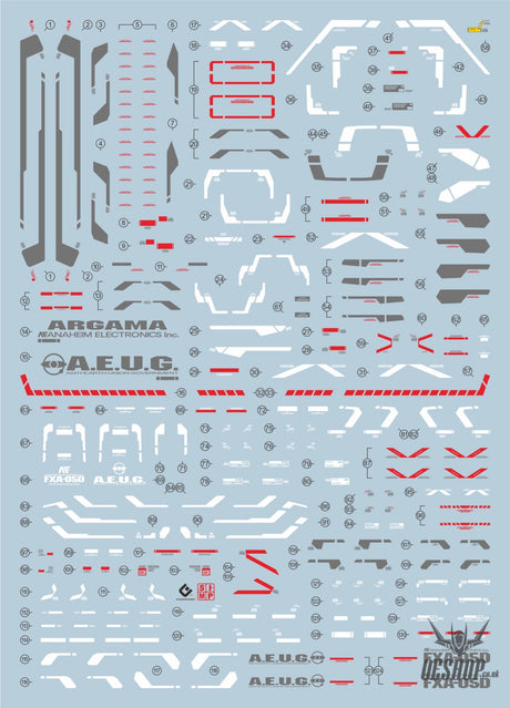 Evo - E - Hg35 (Uv) Hg G - Defenser（For 144 Mk - Ii) Evolution Studio Decals