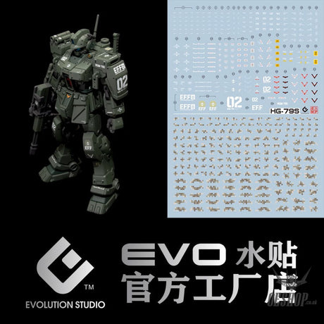 EVO - E-HG79S (UV) HG RGM-79S GM-Spartan Evolution Studio Decals Decals